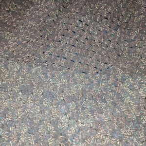Cozy Blue and Gray Throw Blanket